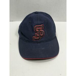 SJ Logo San Jose Captain Travel Navy Blue And Red Adjustable Y2K One Size‎